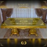Handmade Gold Marvel Dining Table 18