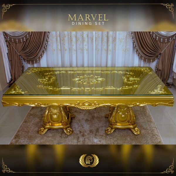 Handmade Gold Marvel Dining Table 11