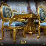 9Pcs Handmade Gold Marvel Dining 23