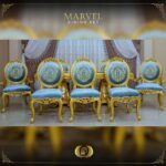 9Pcs Handmade Gold Marvel Dining 22