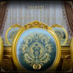 9Pcs Handmade Gold Marvel Dining 26