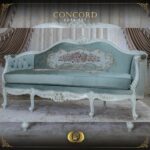 5Pcs Handmade Pearl Mint Green Concord Sofa Set 26