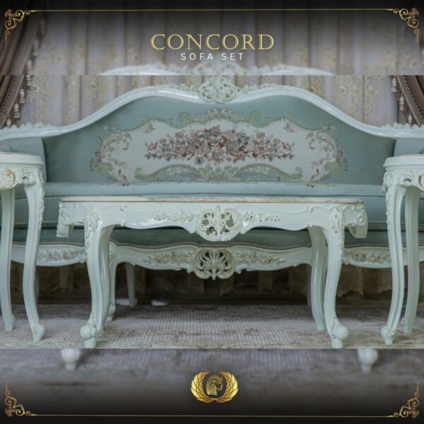 Handmade Pearl Mint Green Concord Coffee Table 8