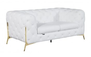 970 Loveseat DivanItalia Top Grain Italian Leather by Gu Furniture