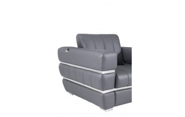904 DivanItalia Top Grain Italian Leather Loveseat By GU Furniture 24