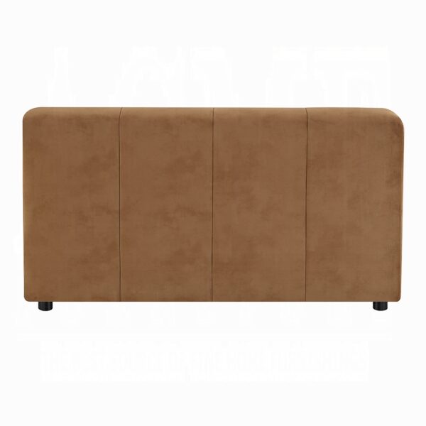 Zoey Modular – Armless Chair in Chocolate Suede LV05391 By ACME 11