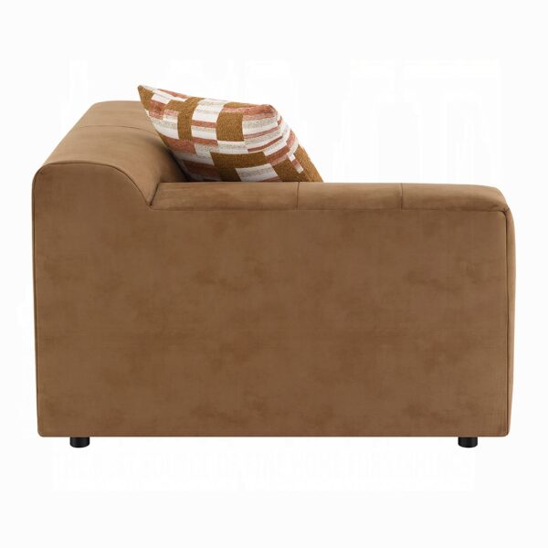 Zoey Modular – RF Arm Chair with Pillow in Chocolate Suede LV05392 By ACME 13