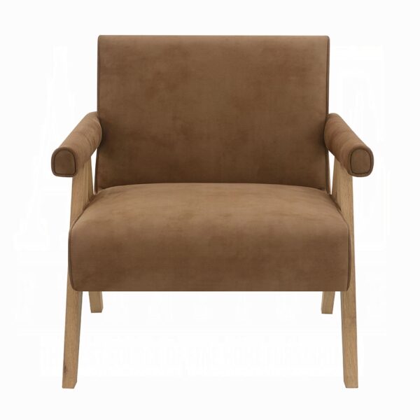 Zoey Accent Chair in Oak Finish AC03801 By ACME 11
