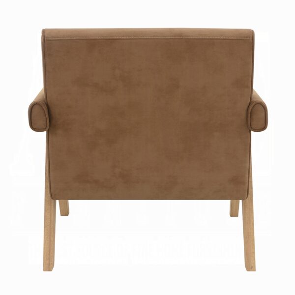 Zoey Accent Chair in Oak Finish AC03801 By ACME 12