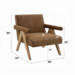 Zoey Accent Chair in Oak Finish AC03801 By ACME 21