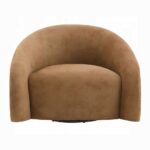 Zoey Accent Chair with Swivel in Chocolate Suede AC03804 By ACME 16