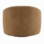 Zoey Accent Chair with Swivel in Chocolate Suede AC03804 By ACME 17