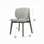 Mallin Side Chair in Gray Chenille DN03656 By ACME 10