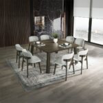 Mallin Side Chair in Gray Chenille DN03656 By ACME 11
