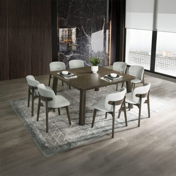 Mallin Side Chair in Gray Chenille DN03656 By ACME 8