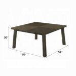 Mallin Dining Table in Walnut Finish DN03655 By ACME 10