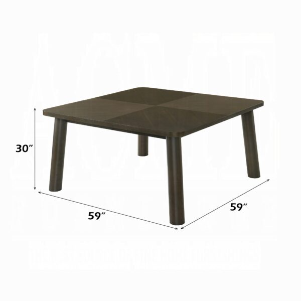 Mallin Dining Table in Walnut Finish DN03655 By ACME 7