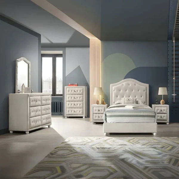 Reggie Chest in Beige Fabric Finish BD04506 By ACME - Image 3