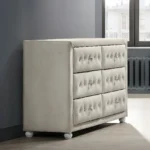Reggie Dresser in Beige Fabric Finish BD04505 By ACME