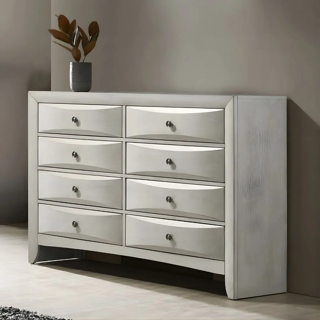 Ramondi Landis Dresser In Antique White Finish Bd05285 By Acme | Mobilia Cleopatra 3 Ramondi Landis Dresser in Antique White Finish BD05285 By ACME - Image 1