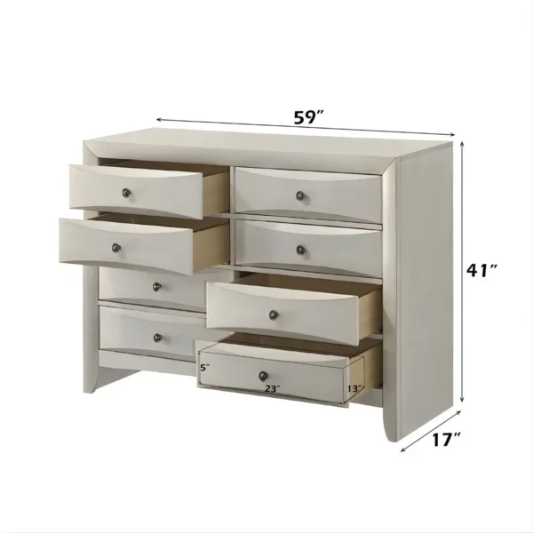 Ramondi Landis Dresser in Antique White Finish BD05285 By ACME - Image 2