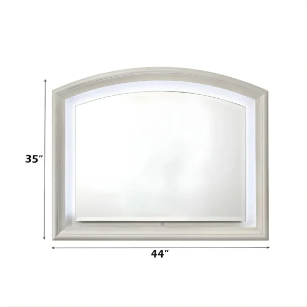 Ramondi Landis Mirror in Antique White Finish BD05284 By ACME - Image 2