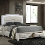 Ramondi Landis Storage Bed with LED Headboard - Queen & Eastern King Sizes By ACME