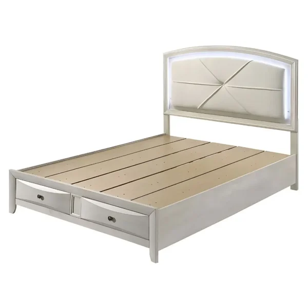Ramondi Landis Storage Bed with LED Headboard - Queen & Eastern King Sizes By ACME - Image 2