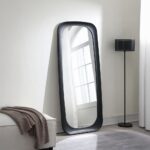 Izusa Black Framed Wall Mirror AC03022 By ACME Luxury Bedroom Dressers & Mirrors Mobilia Cleopatra 7 Izusa Black Framed Wall Mirror AC03022 By ACME 7