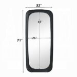 Izusa Black Framed Wall Mirror AC03022 By ACME Luxury Bedroom Dressers & Mirrors Mobilia Cleopatra 8 Izusa Black Framed Wall Mirror AC03022 By ACME 8