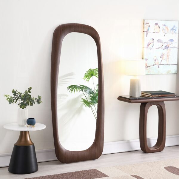 Dana Walnut Framed Wall Mirror AC03024 By ACME 5