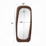 Dana Walnut Framed Wall Mirror AC03024 By ACME 8