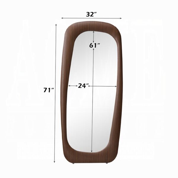 Dana Walnut Framed Wall Mirror AC03024 By ACME 6