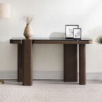 Dana Console Table in Black & Dark Walnut Finish AC03091 By ACME Luxury Bedroom Dressers & Mirrors Mobilia Cleopatra 11 Dana Console Table in Black & Dark Walnut Finish AC03091 By ACME 11