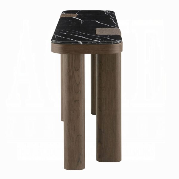 Dana Console Table in Black & Dark Walnut Finish AC03091 By ACME 8
