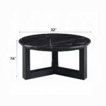 Dara Natural Marble Top Coffee Table LV03645 By ACME Luxury Coffee Tables Mobilia Cleopatra 10 Dara Natural Marble Top Coffee Table LV03645 By ACME 10