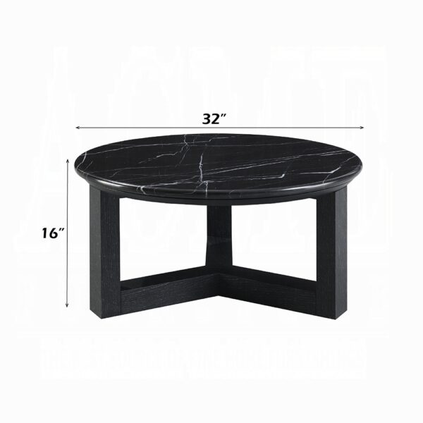 Dara Natural Marble Top Coffee Table LV03645 By ACME 7