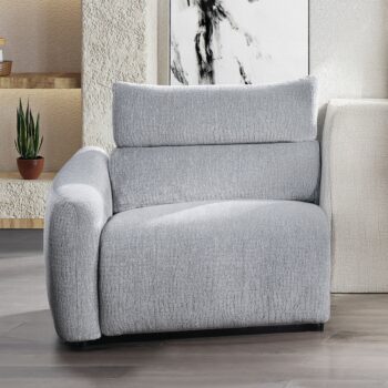 Fullar Light Gray Power Recliner LV03310 By ACME