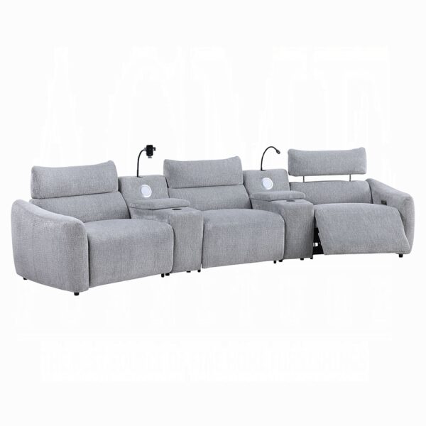 Fullar Light Gary Modular Power Motion Armless Recliner LV03312 By ACME 14