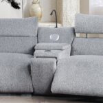Fullar Light Gary Chenille Modular Console with Speaker & Cup Holder LV03311 By ACME Sectional Sofas Mobilia Cleopatra 21 Fullar Light Gary Chenille Modular Console with Speaker & Cup Holder LV03311 By ACME 21