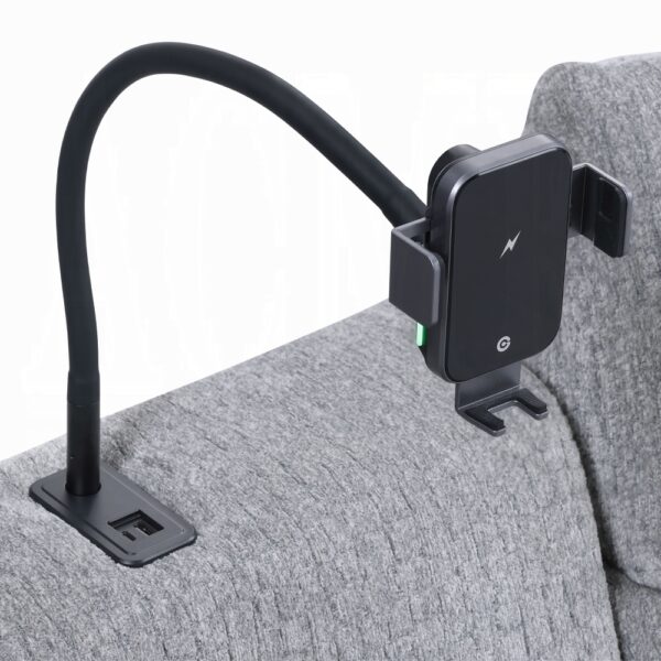 Fullar Light Gary Modular Console with Wireless Charger LV03313 By ACME 14