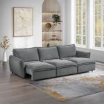 Eaden Gray Power Sectional Sofa with Sleeper LV03575 By ACME 15
