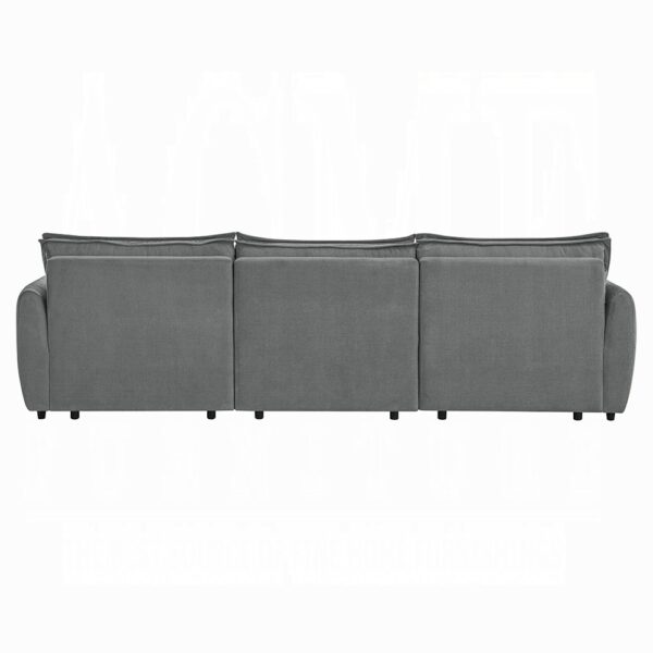 Eaden Gray Power Sectional Sofa with Sleeper LV03575 By ACME 11