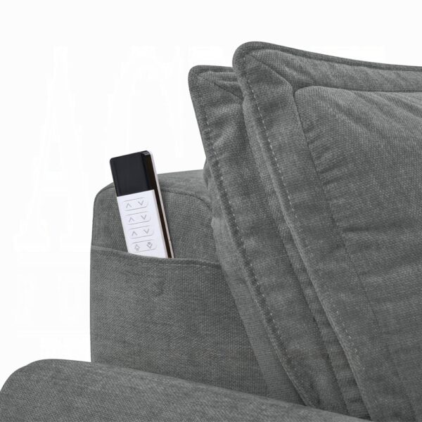 Eaden Gray Power Sectional Sofa with Sleeper LV03575 By ACME 12