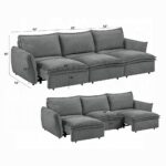 Eaden Gray Power Sectional Sofa with Sleeper LV03575 By ACME 20