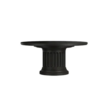 Black Round Dining Table