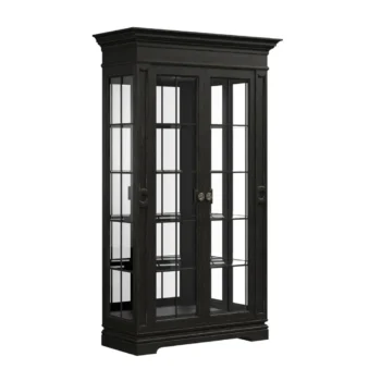 2 Door Glass Luxury China Cabinet
