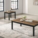 Findlay 3 PC Brown Coffee Table Set FM42900BR by Furniture of America 9