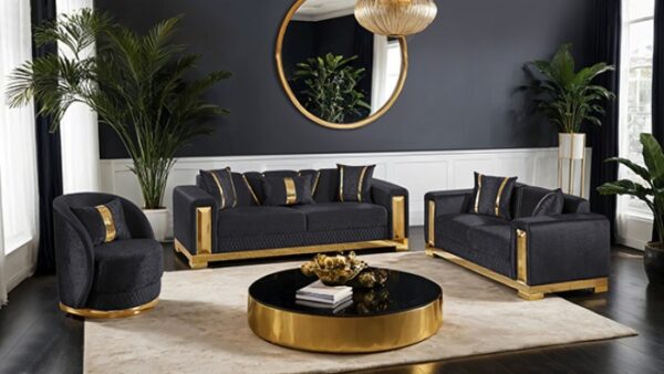 Valdosta Glam Black Sofa FM67001BK-SF by Furniture of America 6