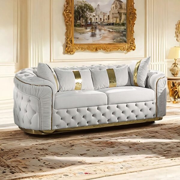 Adelpha Sofa Glam Beige Sofa FM67002BG-SF by Furniture of America 5